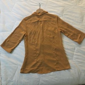 New York & Company Tops - Mustard button down blouse New York & Company Tops - Mustard button down blouse
